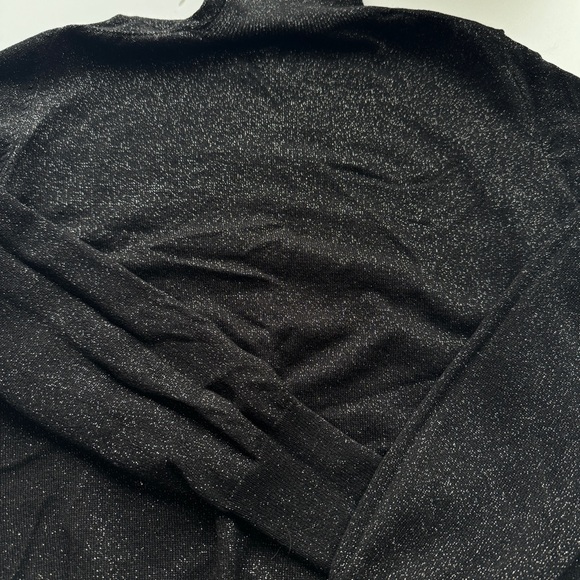 Women Zolla sparkly lurex turtleneck sweater,sz large - Picture 2 of 5